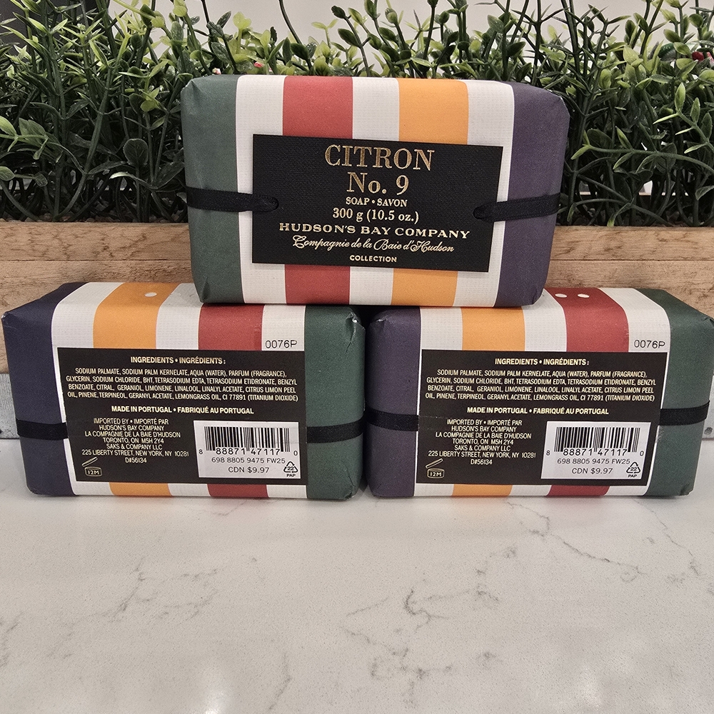 Citron No.9and 12 Soap by Hudson's Bay Company